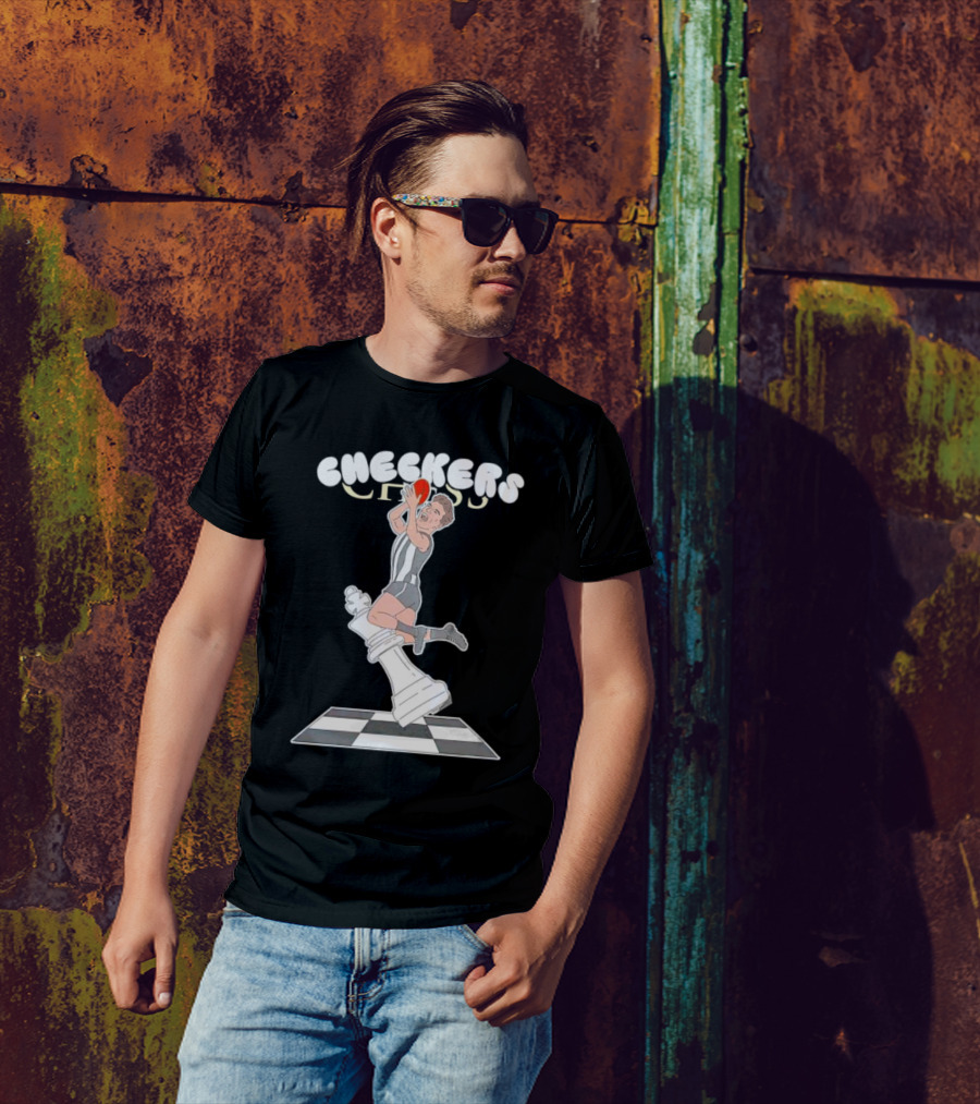 Checkers Chess Dunk King Piece Basketball Jumper T-Shirt