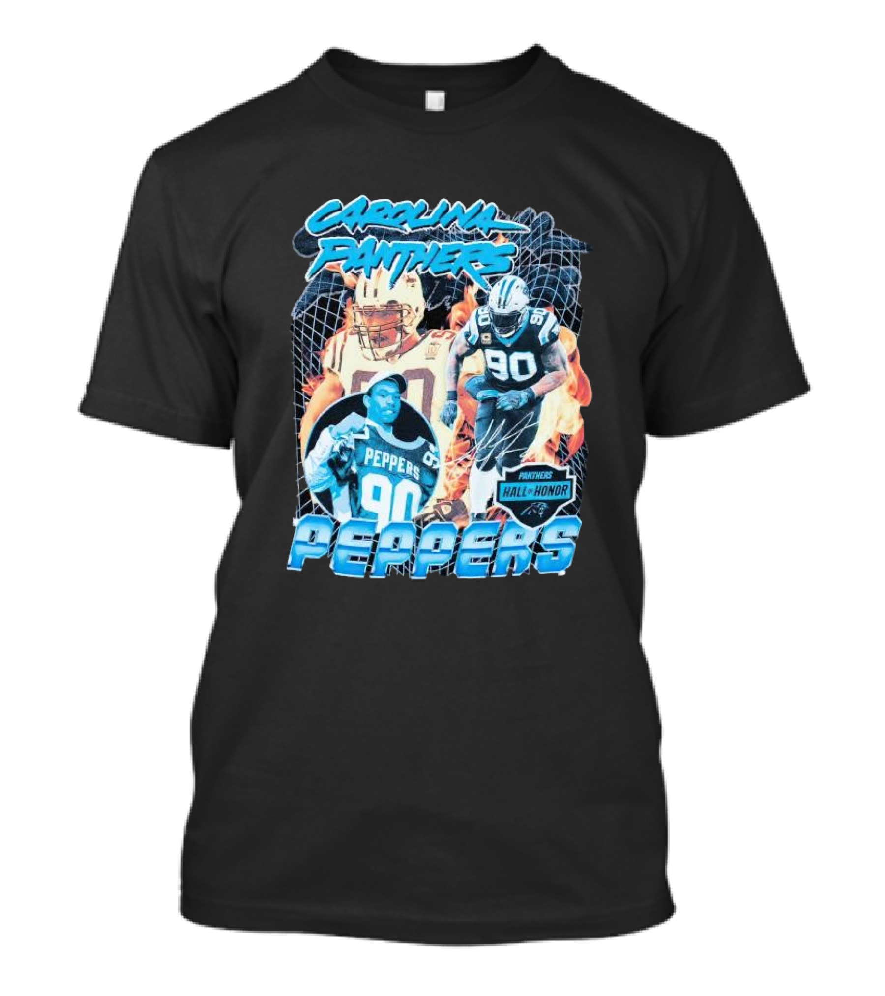 Carolina Panthers Julius Peppers Hall Of Honor 90 T-Shirt