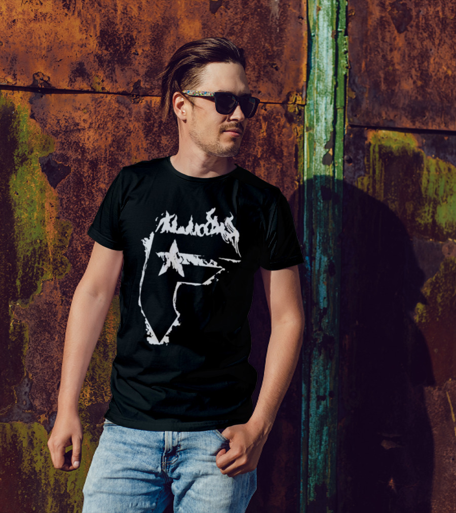 Famous Stars And Straps Flaming Star Emblem T-Shirt