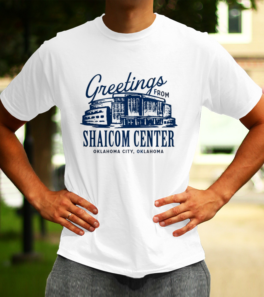 Greetings From Shaicom Center Oklahoma City Oklahoma T-Shirt