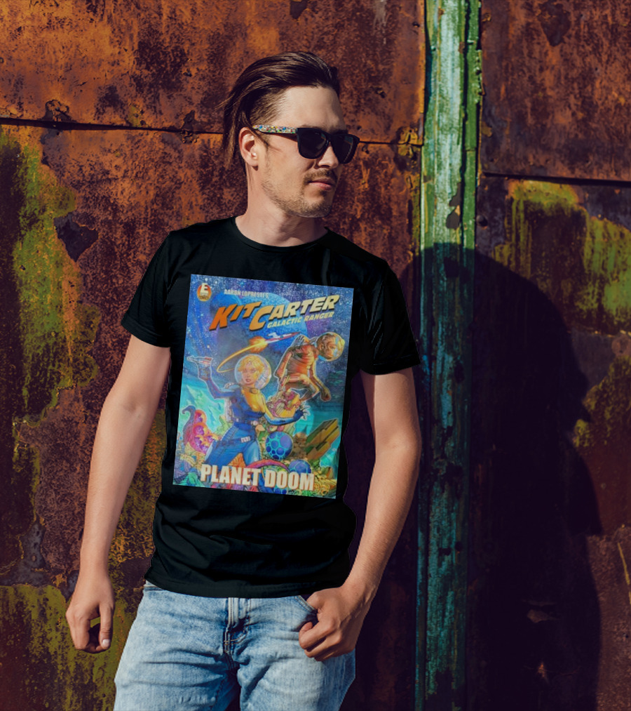 Kit Carter Galactic Ranger Planet Doom Halloween Edition Comic Cover T-Shirt