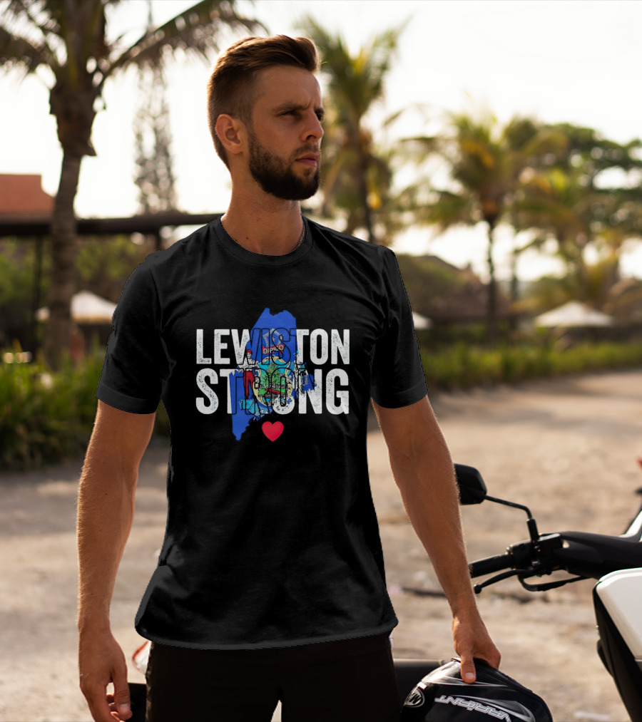 Lewiston Strong Maine Heart T-Shirt