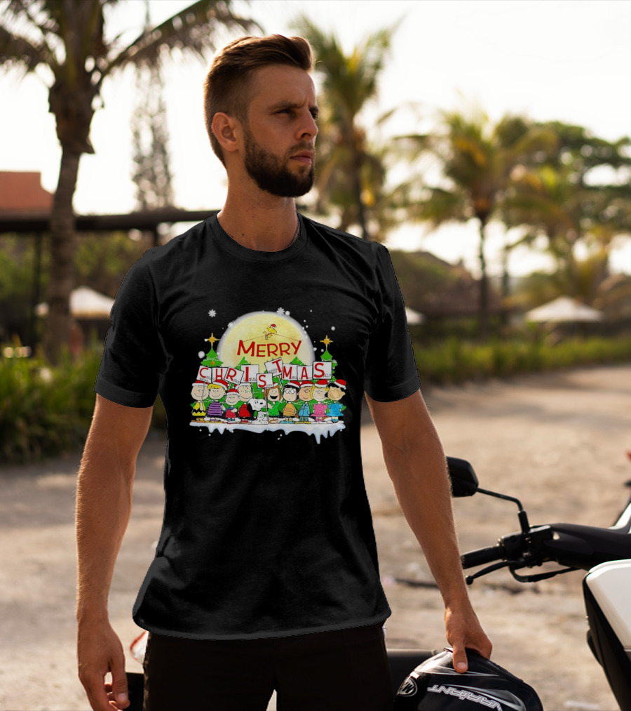 Peanuts Characters Merry Christmas T-Shirt
