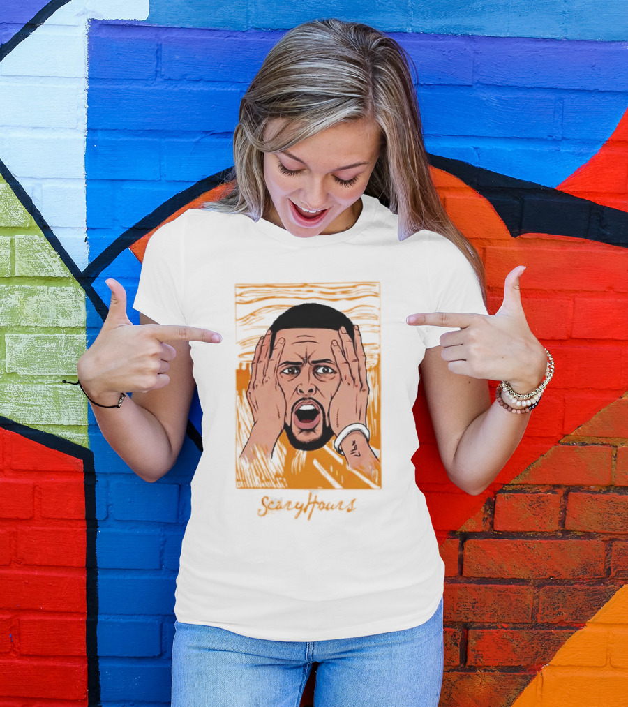 Drake Scary Hours White Munch Scream T-Shirt