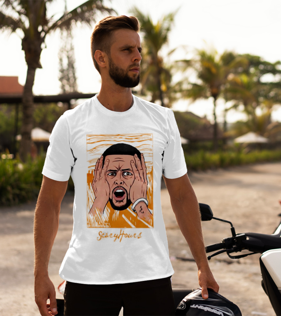 Drake Scary Hours White Munch Scream T-Shirt