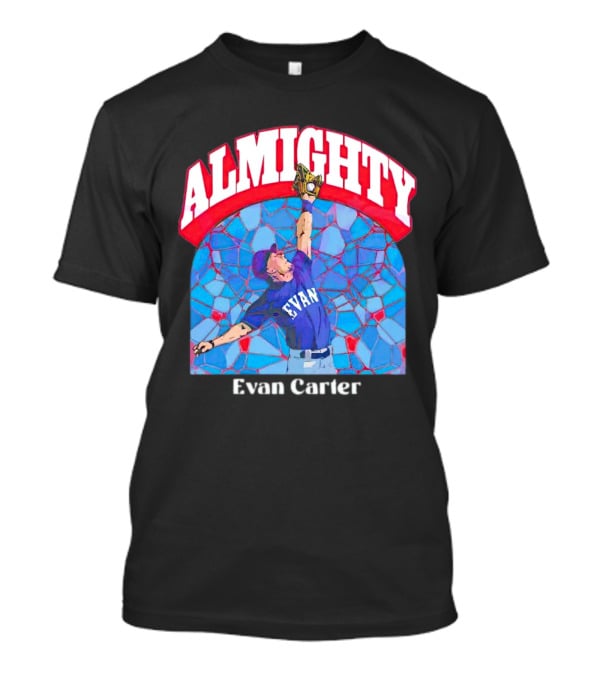 Evan Carter Almighty Baseball Texas T-Shirt