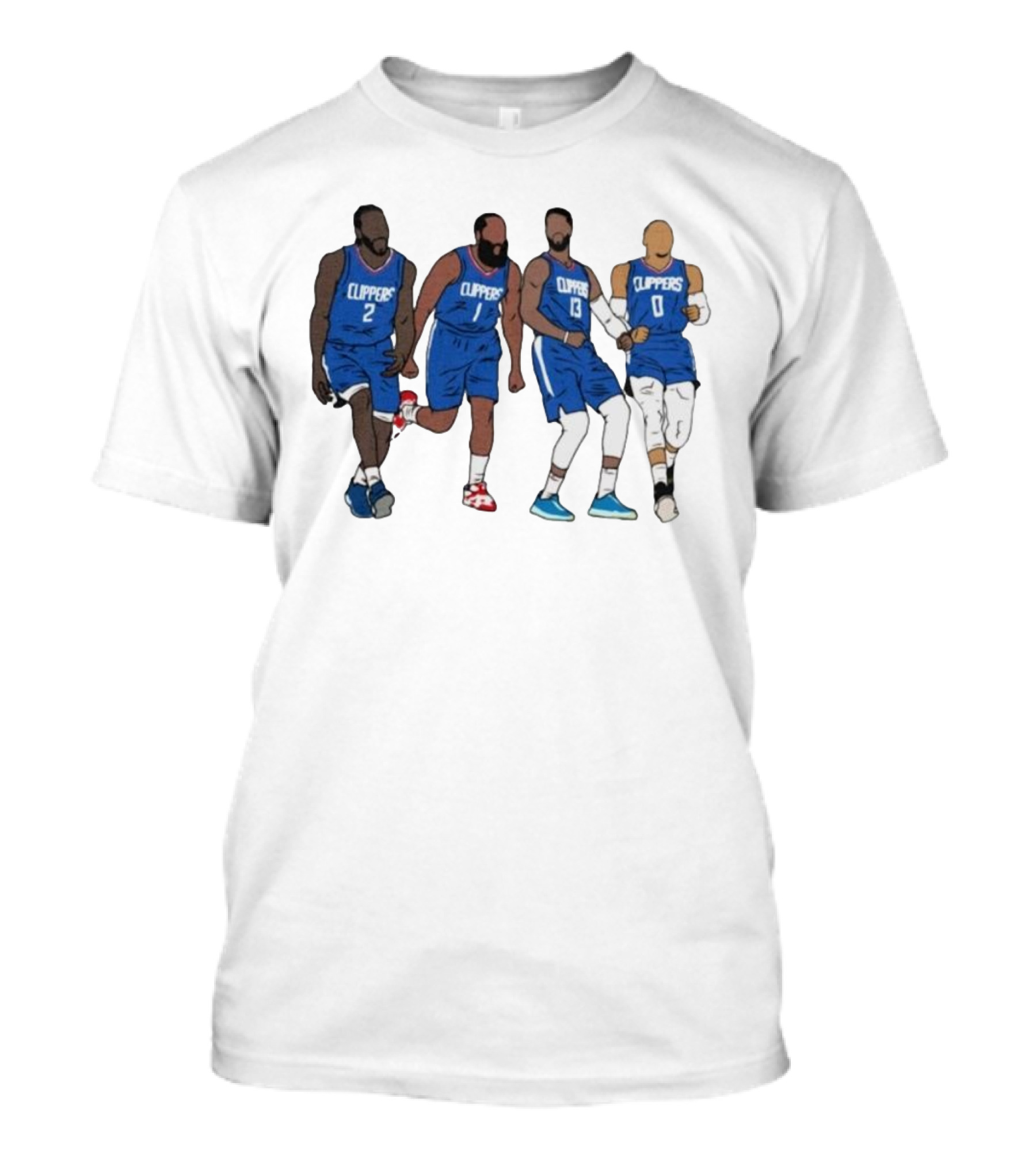 Kawhi Harden PG Russ Clippers Basketball Team Players T-Shirt