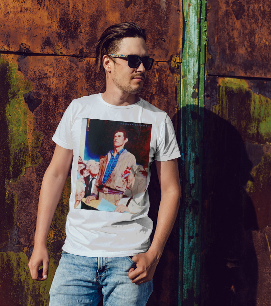 Norman Rockwell Freedom Of Speech Twizzlers Edition T-Shirt