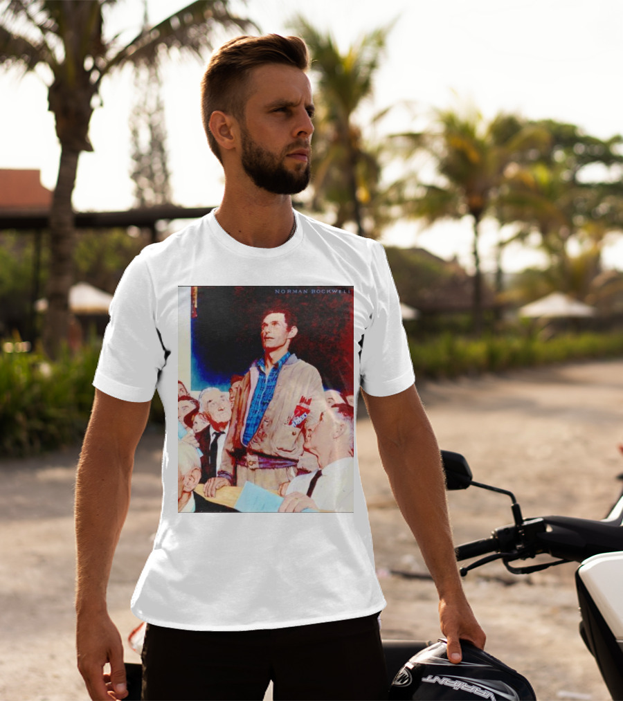 Norman Rockwell Freedom Of Speech Twizzlers Edition T-Shirt