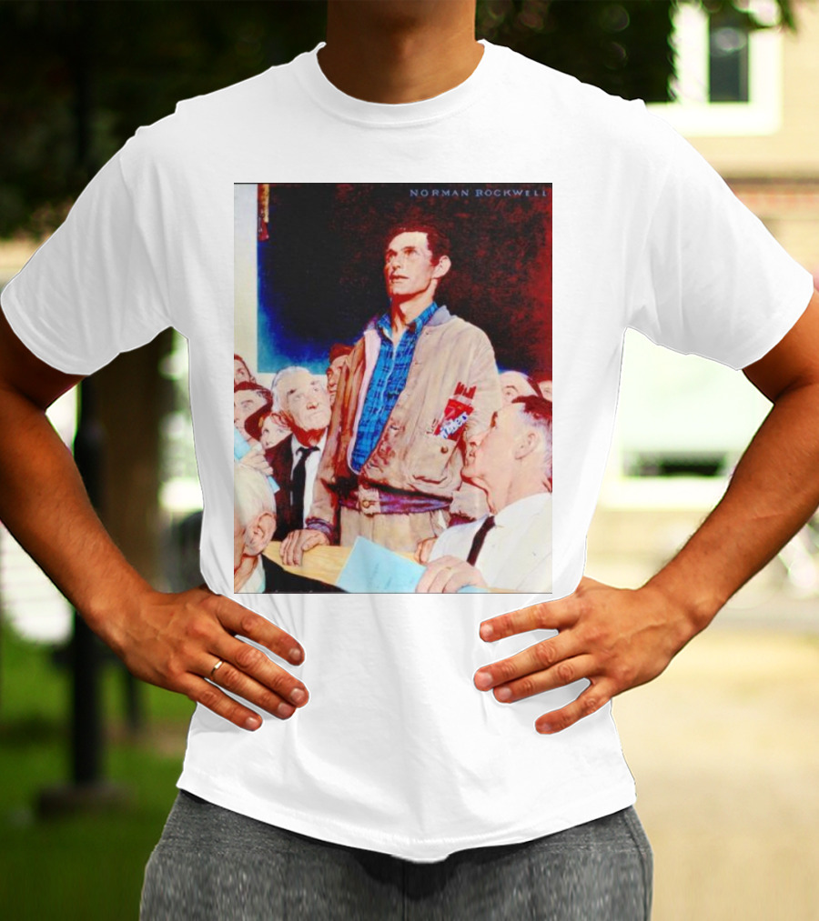 Norman Rockwell Freedom Of Speech Twizzlers Edition T-Shirt