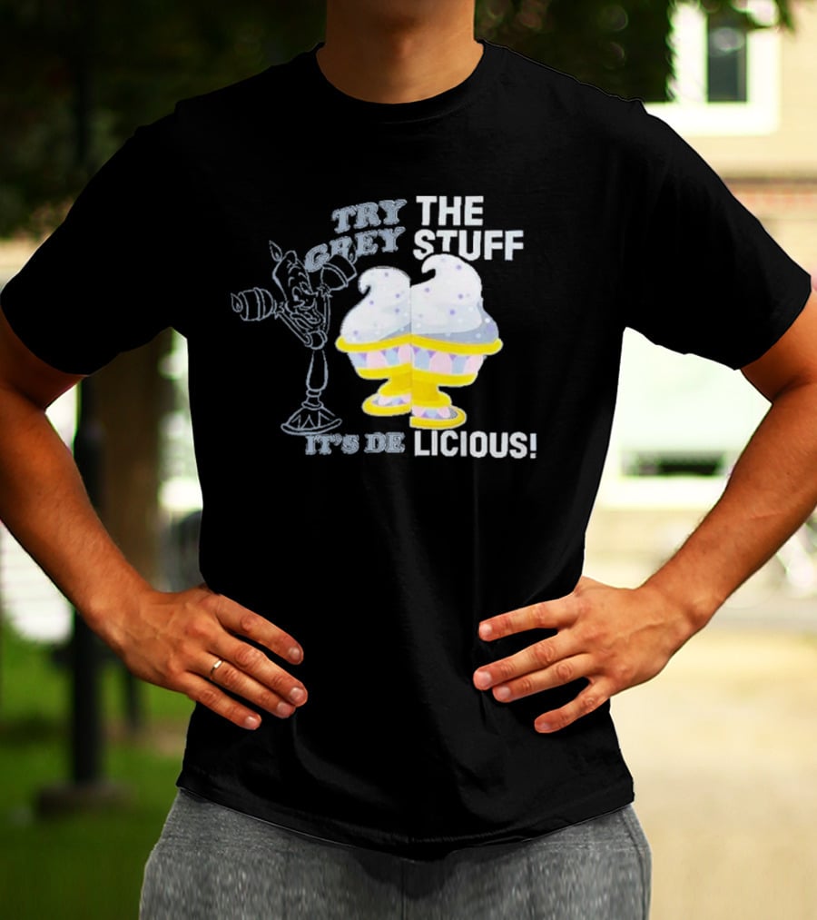 Try The Grey Stuff It’s DeLicious Cogsworth Ice Cream Cups T-Shirt