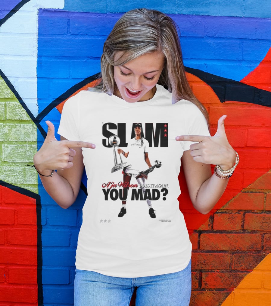 SLAM A'ja Wilson Does It Again You Mad? T-Shirt