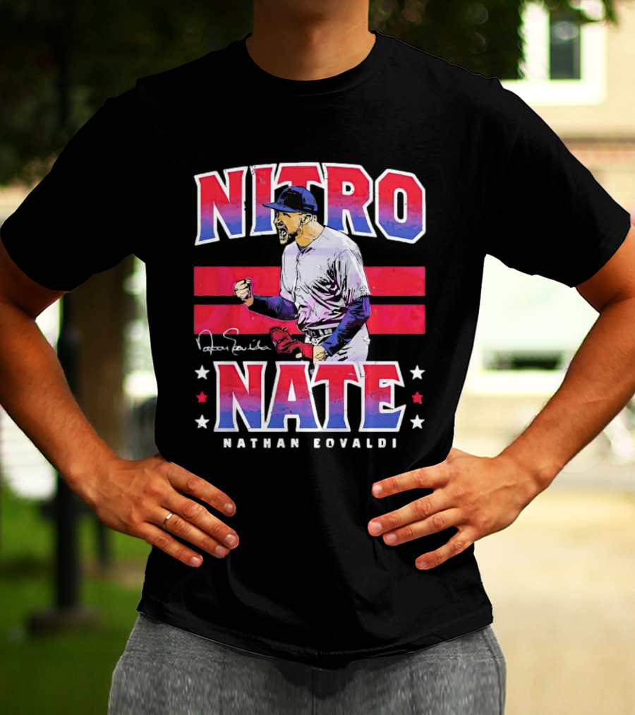 Nitro Nate Nathan Eovaldi Signature Baseball T-Shirt