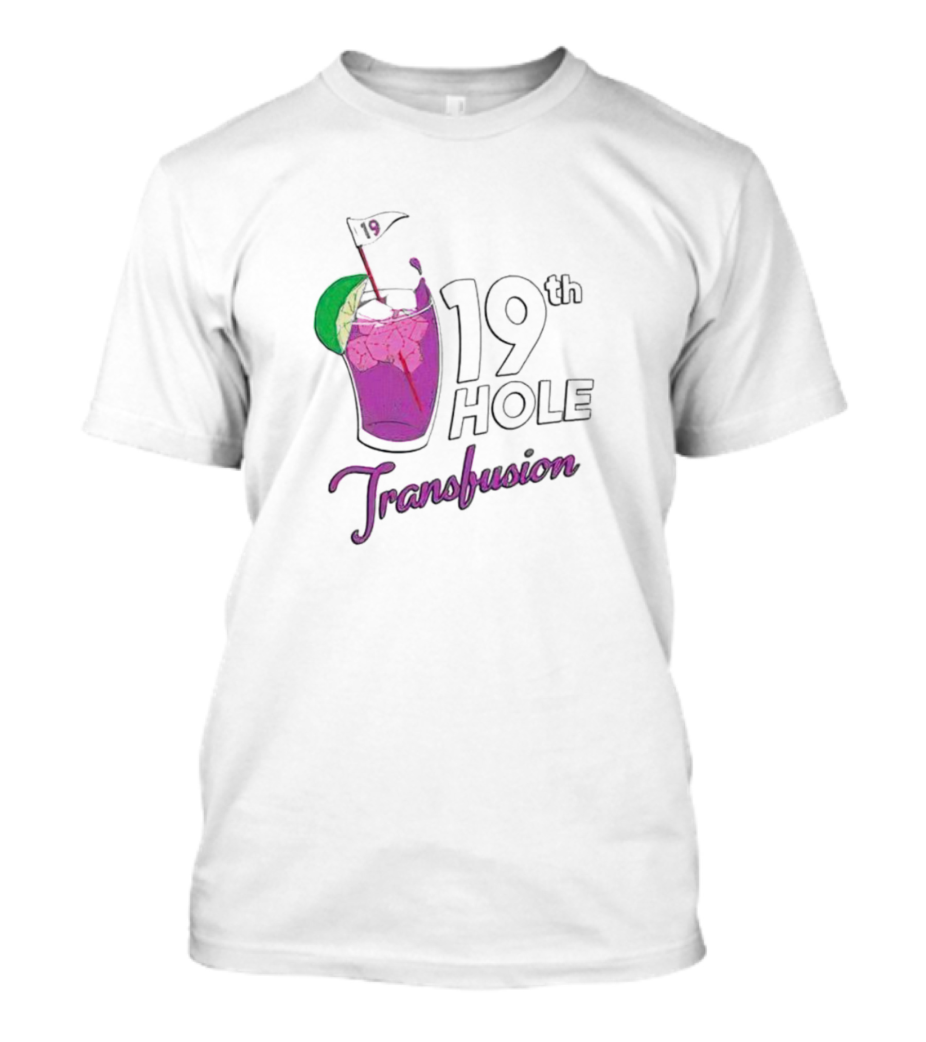 19th Hole Transfusion Golf Drink Lime Ice T-Shirt