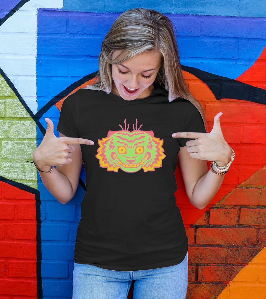 Papajoolia Tigers Neon Doodle T-Shirt