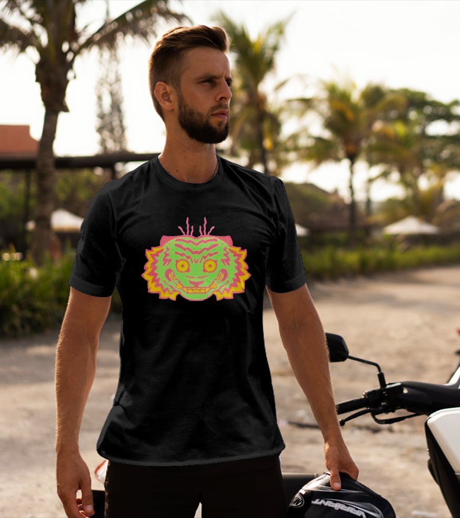 Papajoolia Tigers Neon Doodle T-Shirt