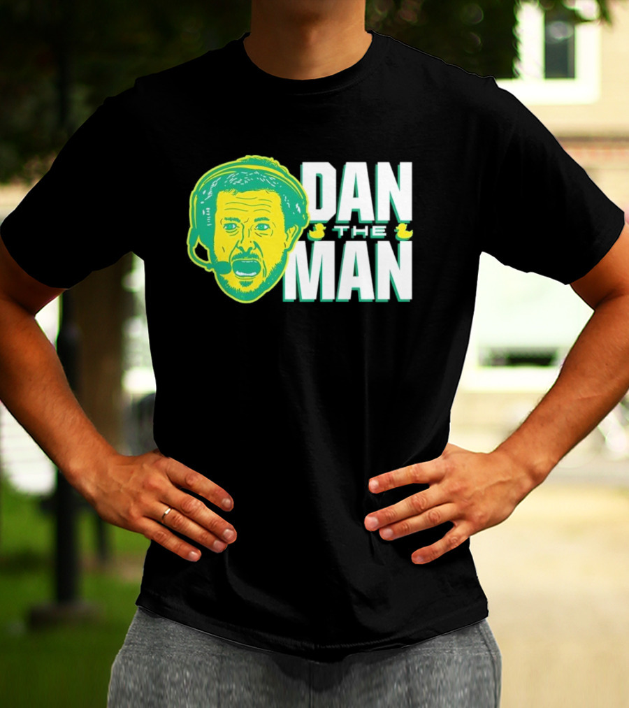 Oregon Fans Dan The Man Ducks Headset T-Shirt
