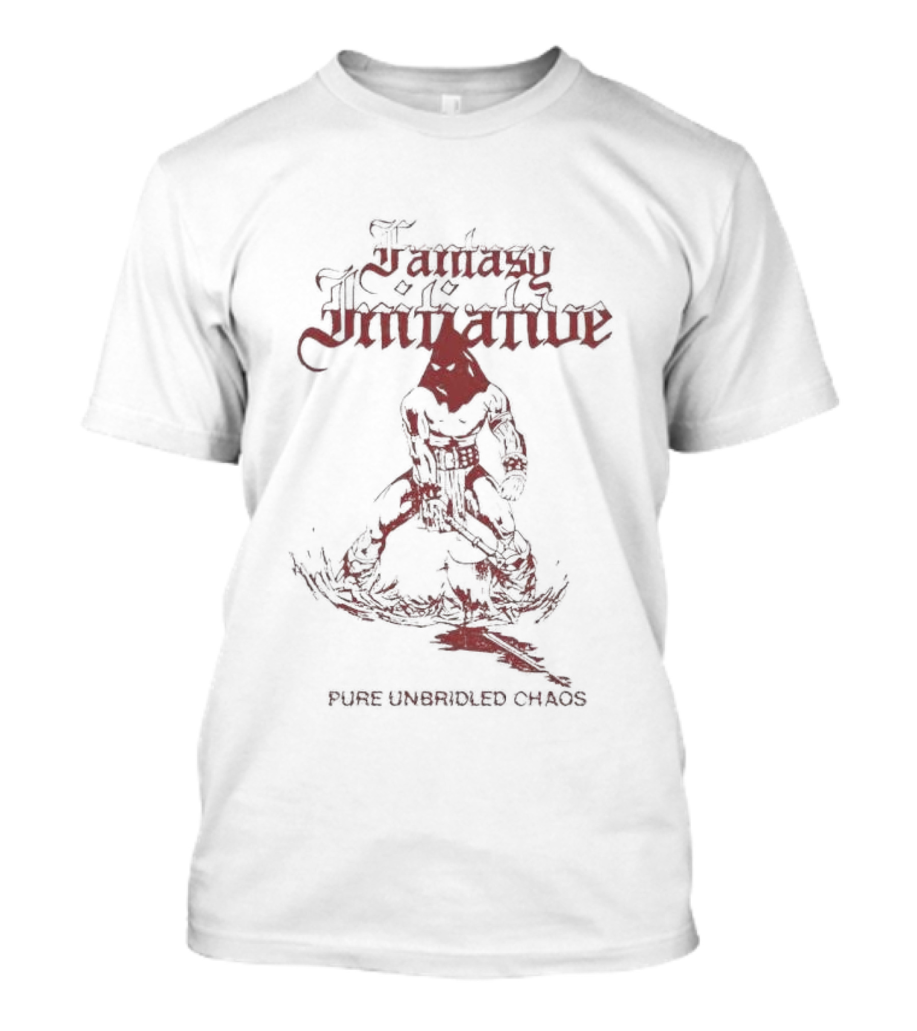 Fantasy Initiative Pure Unbridled Chaos Dark Mysterious Figure T-Shirt