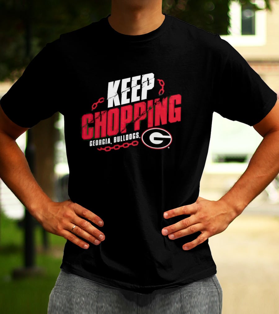 Keep Chopping Georgia Bulldogs G Logo Chain T-Shirt