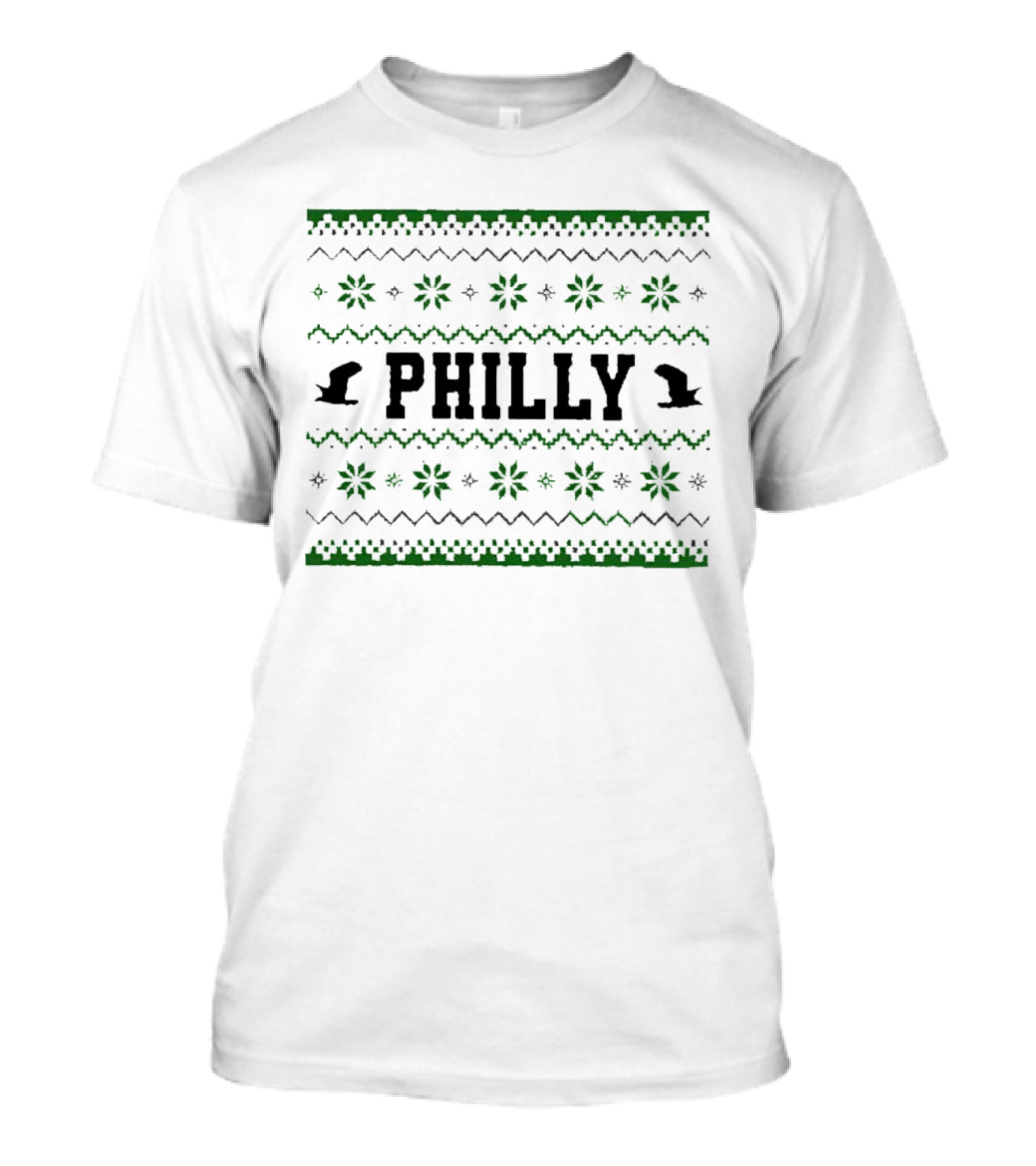 Philly Festive Eagles-Inspired Pattern Football Fan Gear T-Shirt