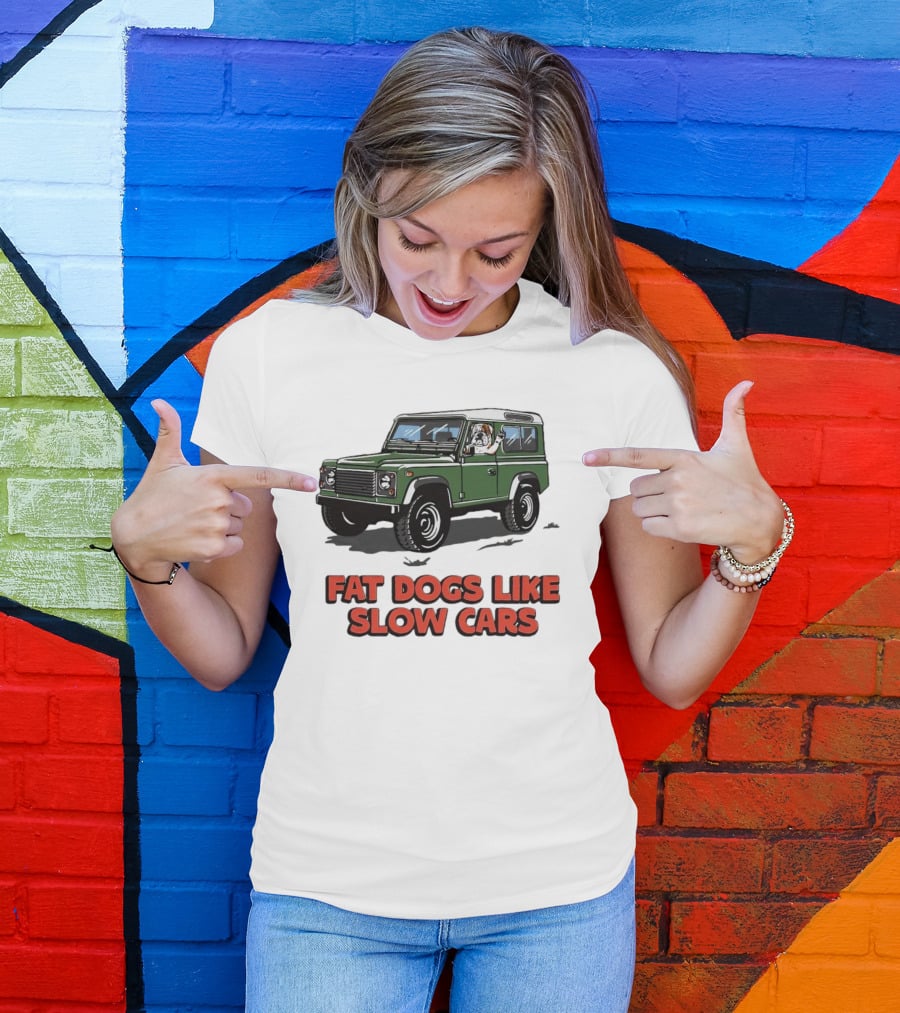 Fat Dogs Enjoy Slow Rides In Classic Off-Road Vehicles T-Shirt