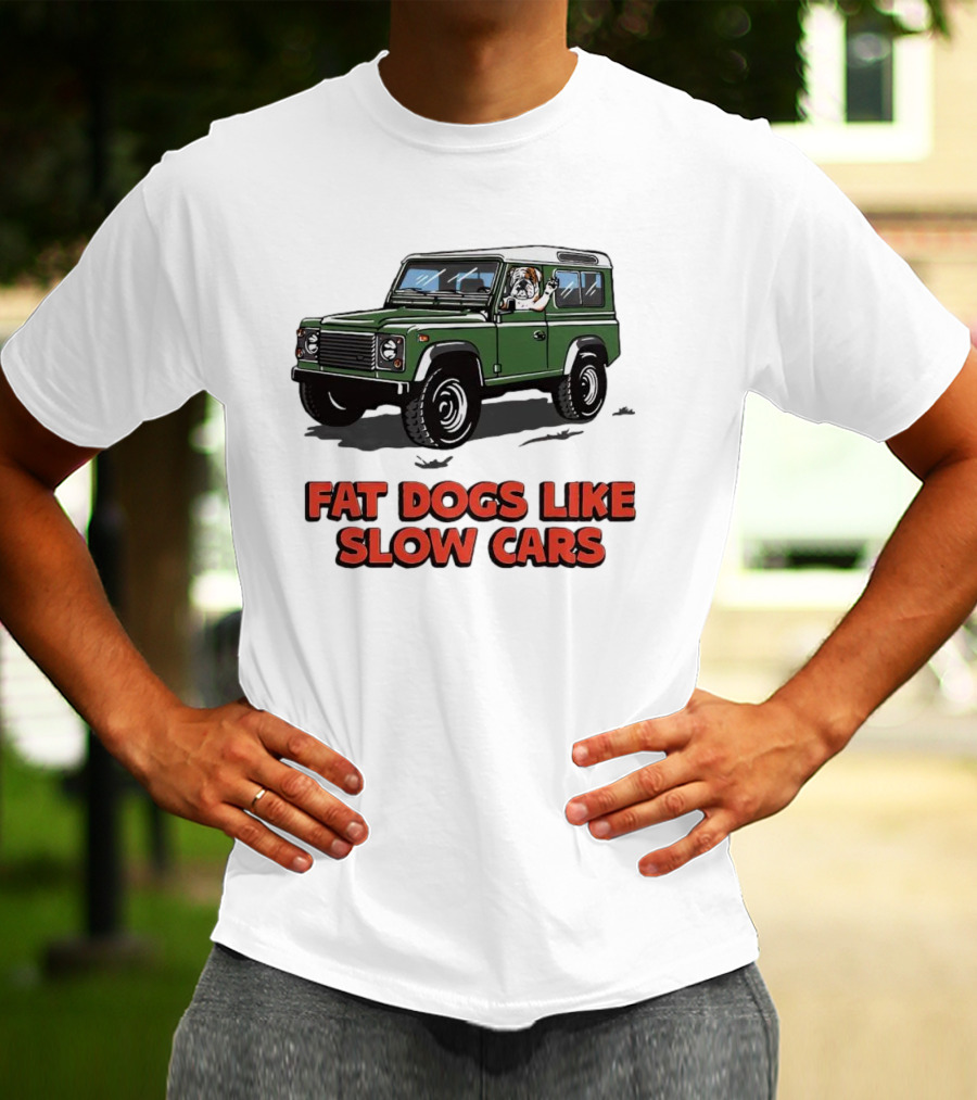 Fat Dogs Enjoy Slow Rides In Classic Off-Road Vehicles T-Shirt