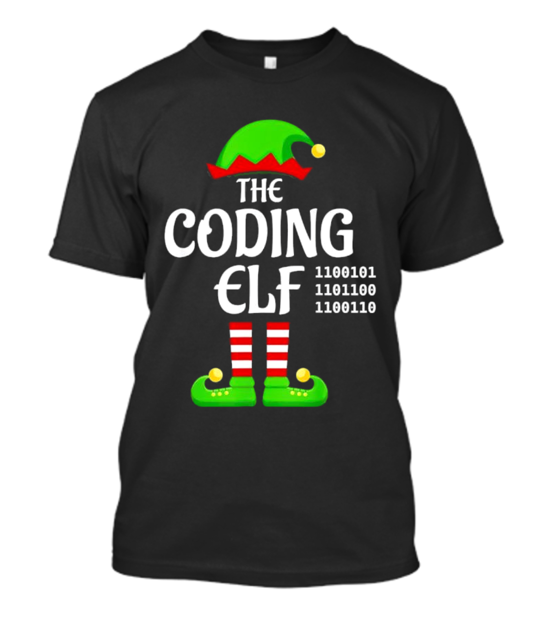 The Coding ELF 1100101 1101100 1101110 T-Shirt