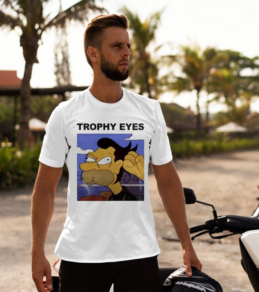 TROPHY EYES The Simpson Character Image T-Shirt