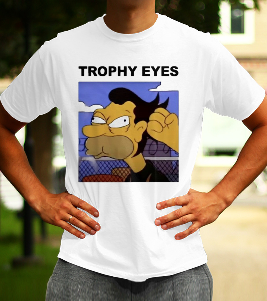 TROPHY EYES The Simpson Character Image T-Shirt