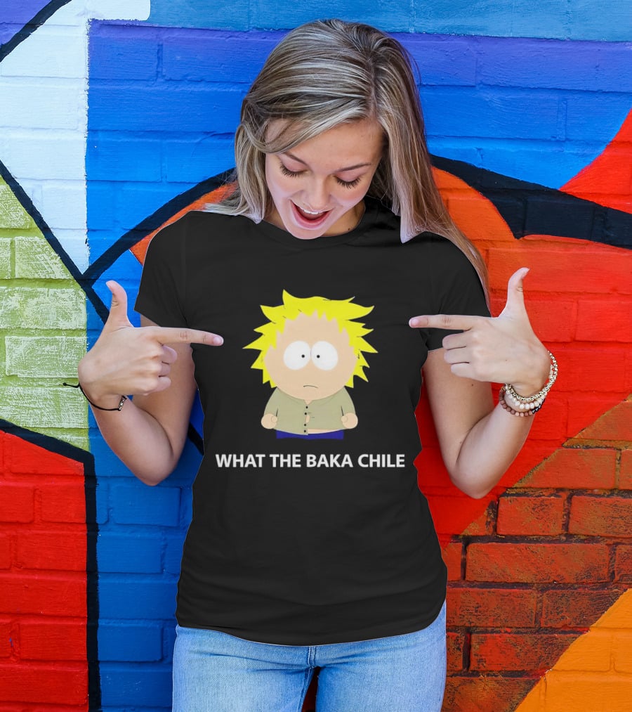 WHAT THE BAKA CHILE South Park Style Character T-Shirt