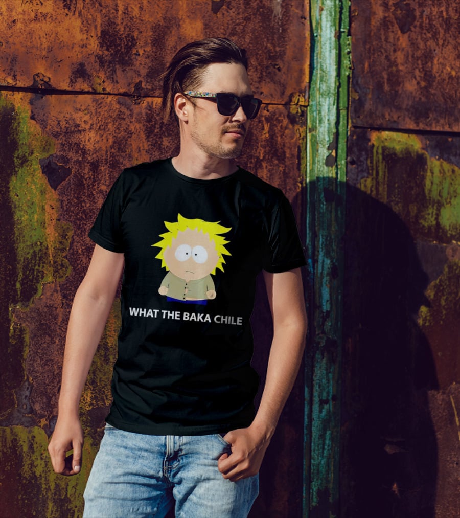 WHAT THE BAKA CHILE South Park Style Character T-Shirt