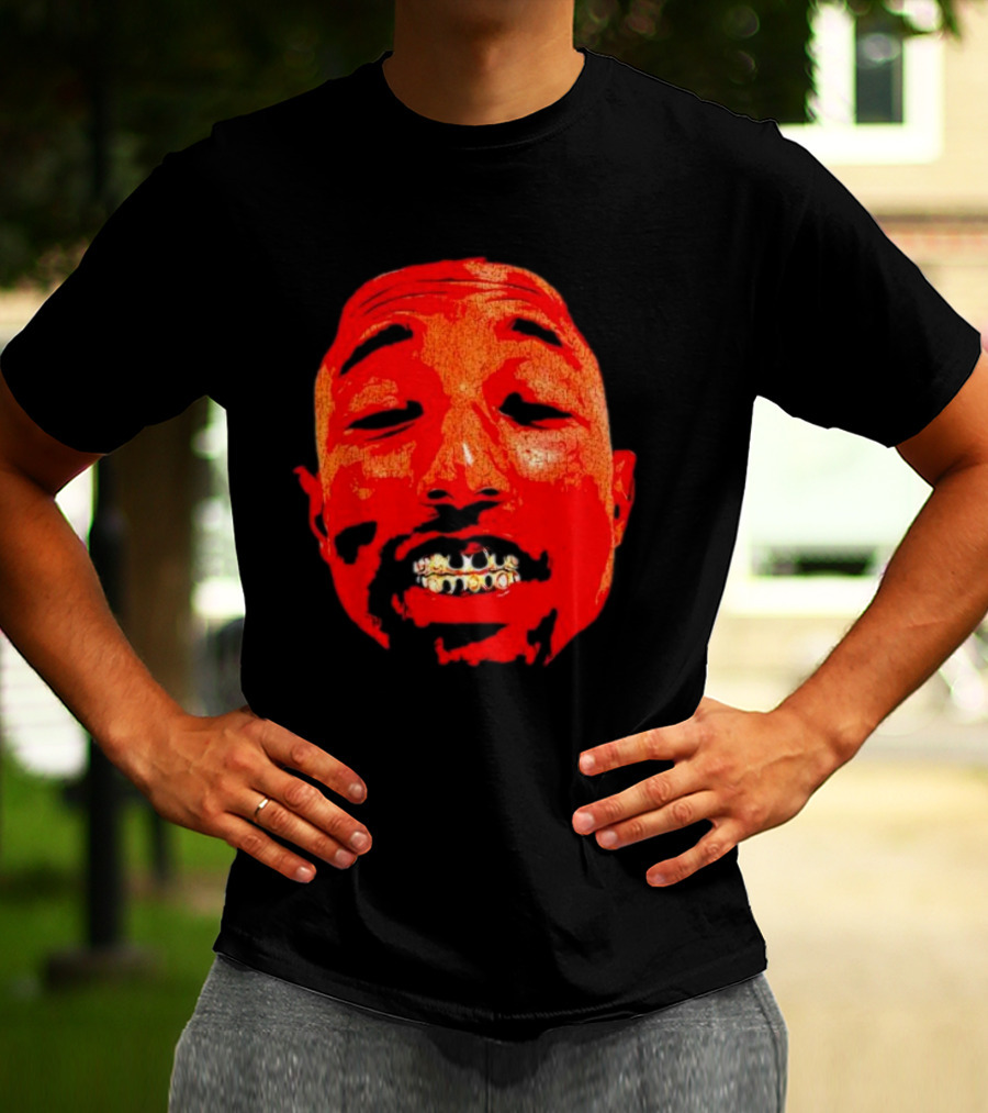 Pharrell Suicide Wrist Red Tee Face Grills T-Shirt