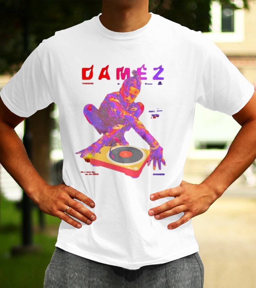 Damez Presents HIPHOP50 Vibrant Turntable Experience T-Shirt