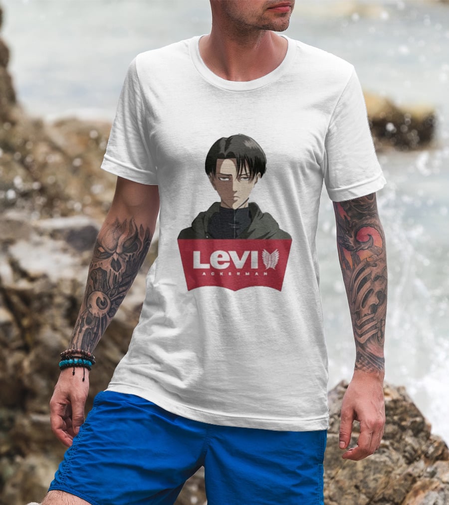 Levi Ackerman Anime Character Iconic T-Shirt