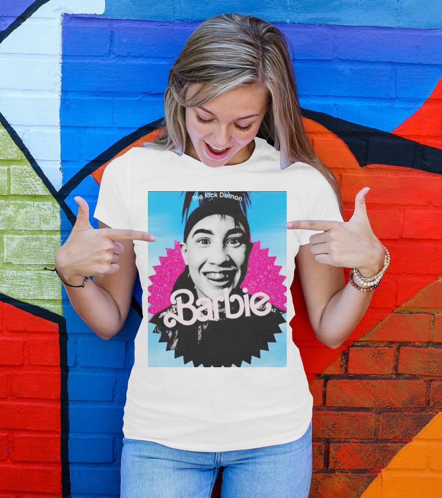 The Kick Demon Barbie Iconic Bold Face T-Shirt