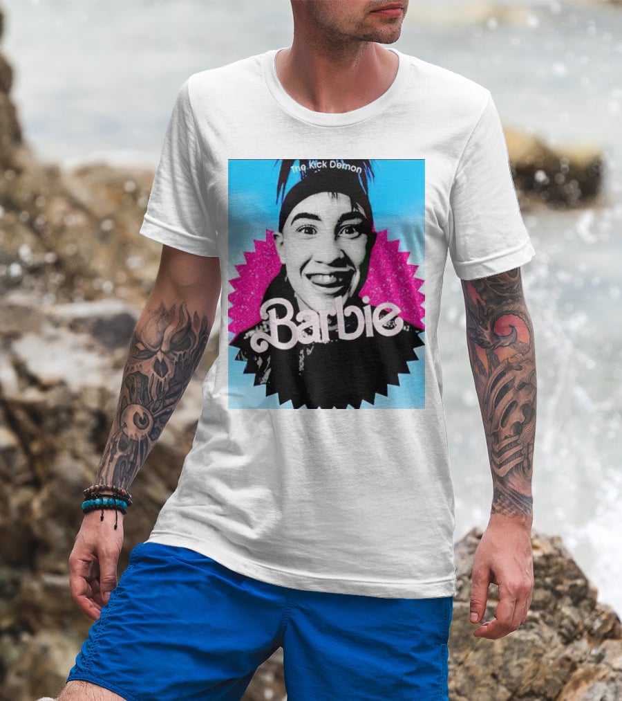 The Kick Demon Barbie Iconic Bold Face T-Shirt