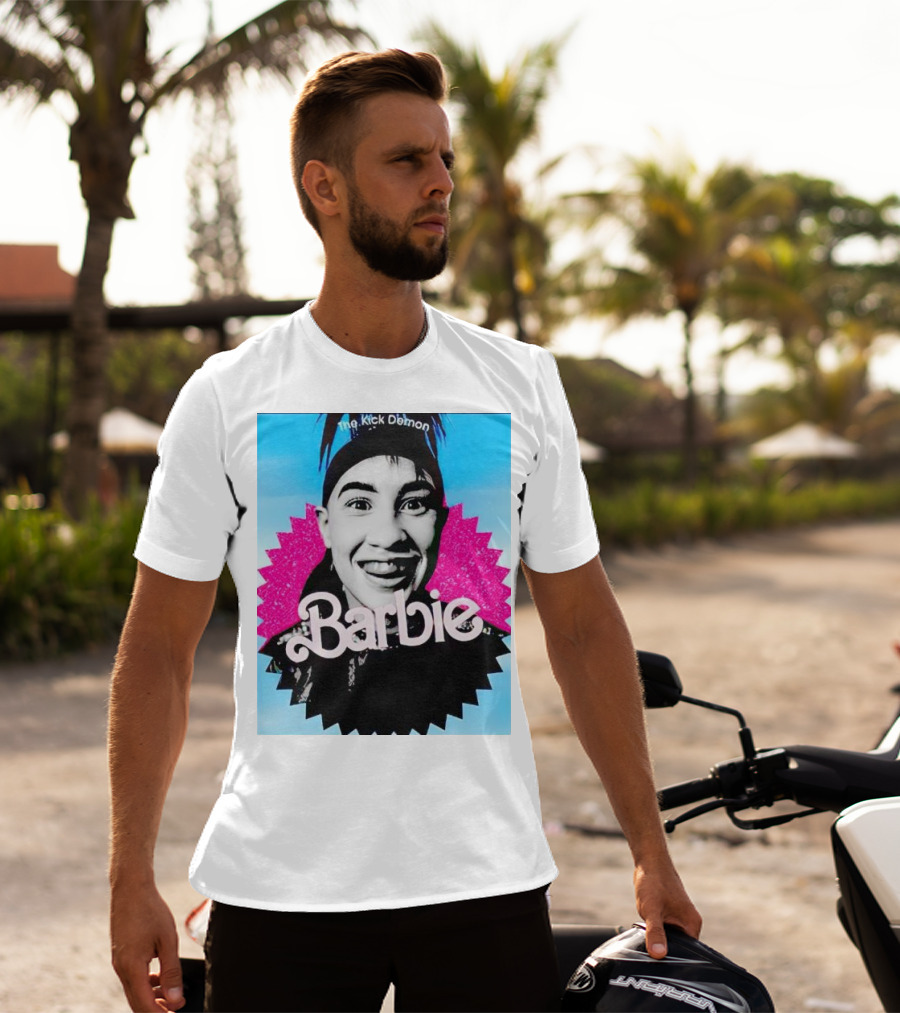 The Kick Demon Barbie Iconic Bold Face T-Shirt