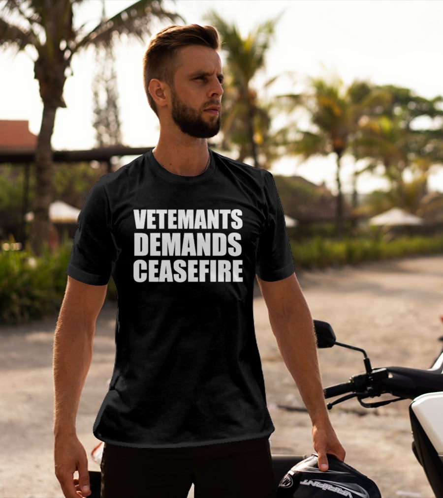 Vetements Demands Ceasefire T-Shirt