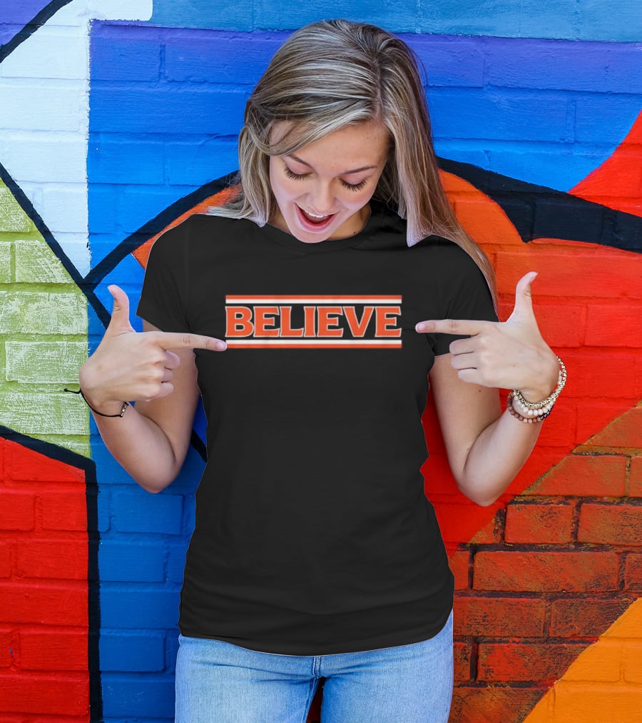 Cleveland Browns Believe Football T-Shirt