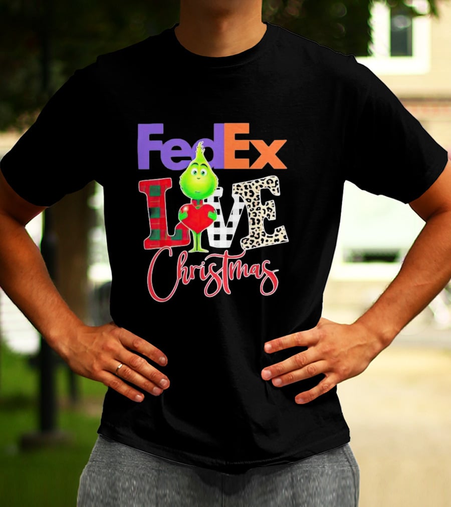 FedEx Grinch Love Christmas T-Shirt