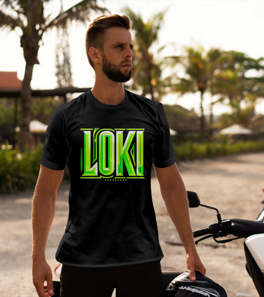 Loki Marvel Series Green Gradient T-Shirt