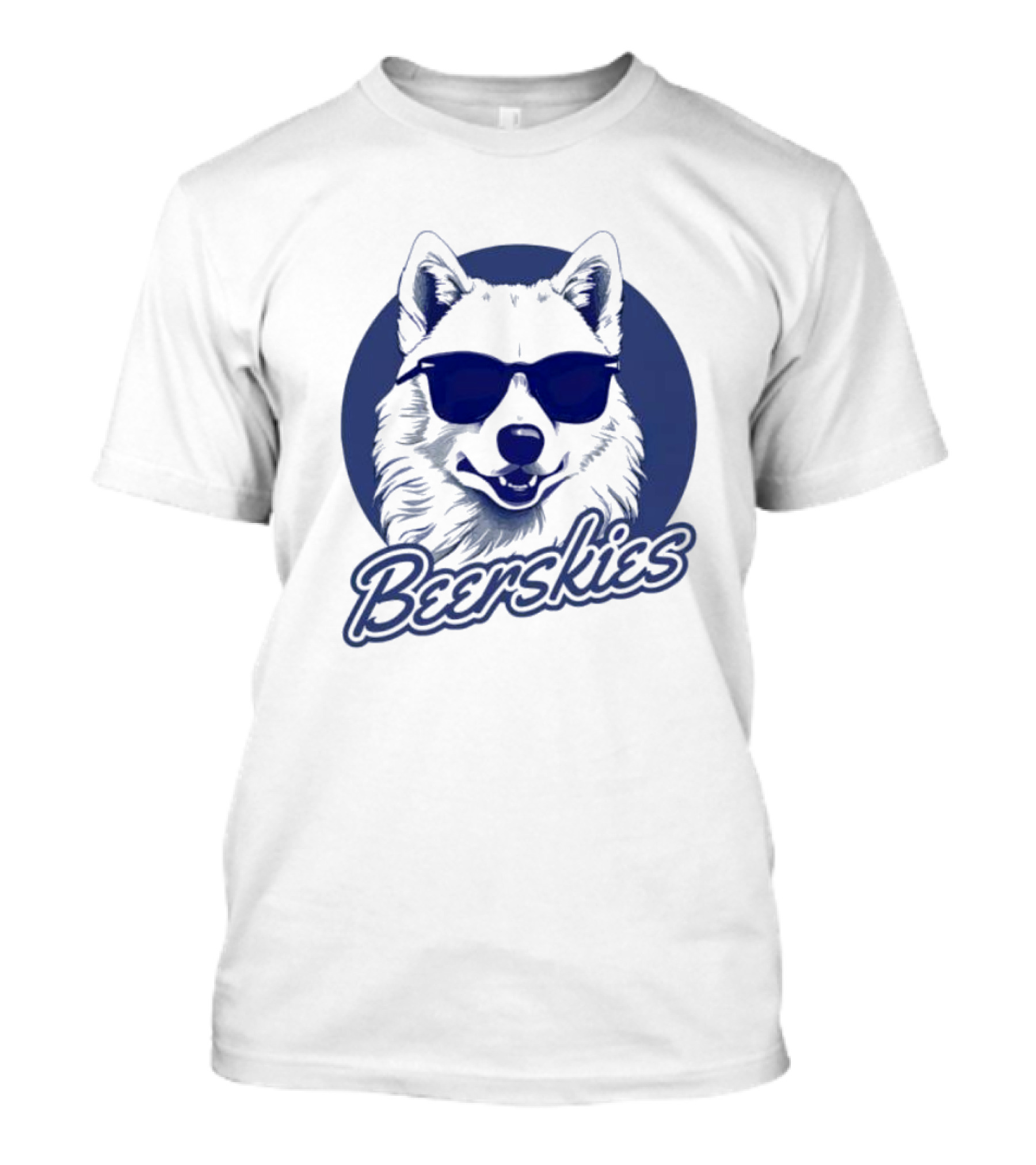 Beerskies Dog With Sunglasses T-Shirt
