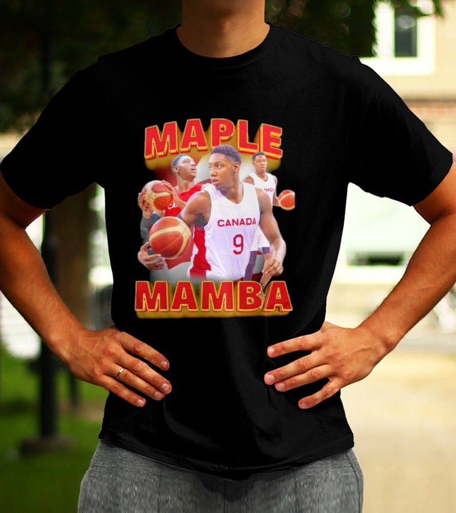 Maple Mamba Canada Basketball Player Number 9 T-Shirt