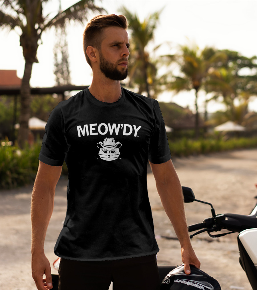 Meow'dy Cat Cowboy Hat T-Shirt