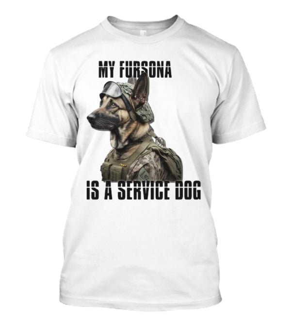 My Fursona Is A Service Dog In Tactical Gear T-Shirt