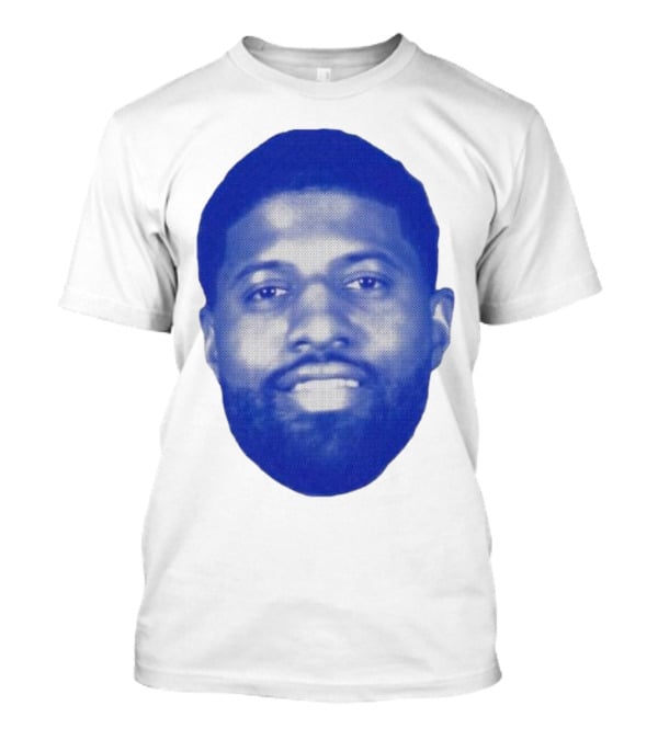 Paul George Blue Halftone Face T-Shirt