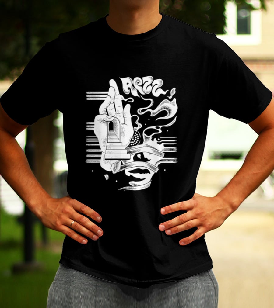 Rezz Perception Hand Staircase And Psychedelic Elements T-Shirt