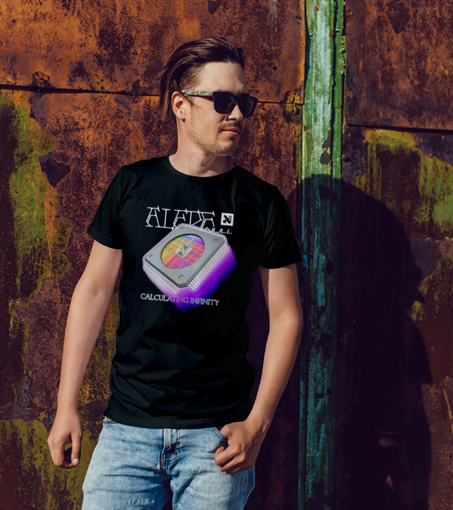 Aleph Null Calculating Infinity With Chip T-Shirt