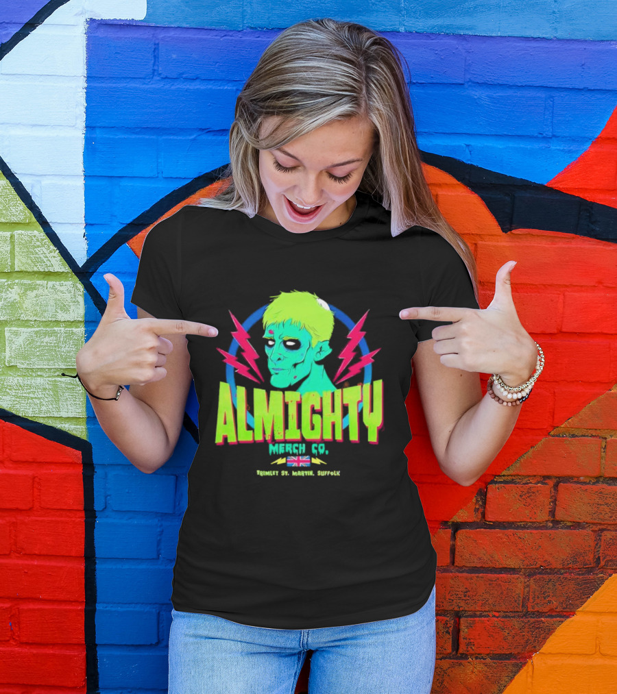 Almighty Merch Co. Frankenstein Illustration Trimley St. Martin Suffolk T-Shirt