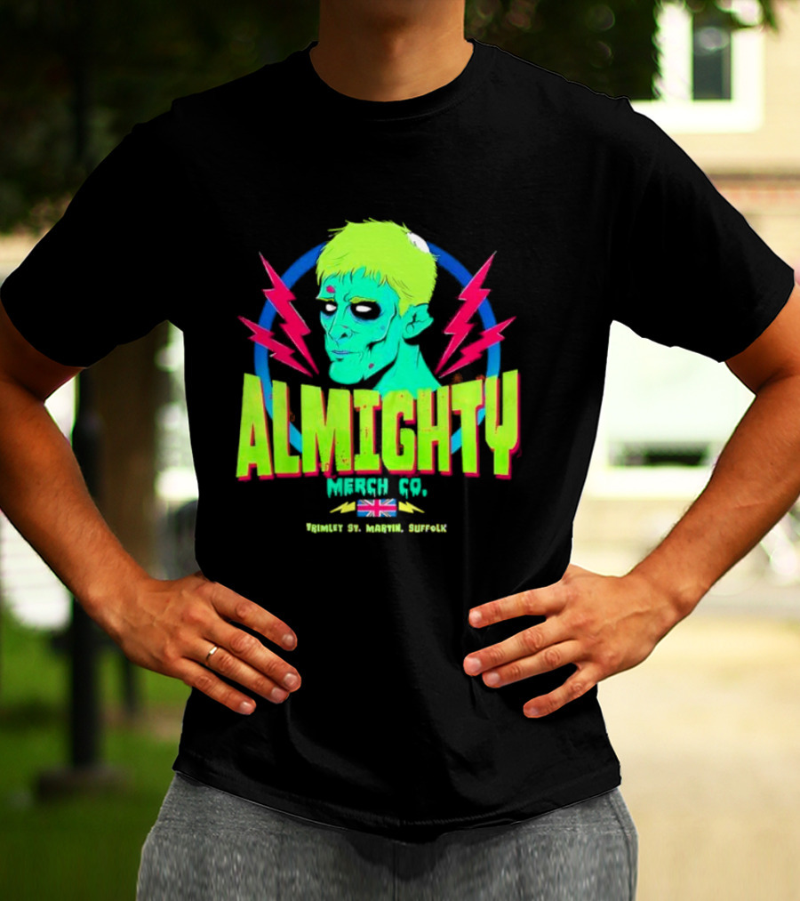 Almighty Merch Co. Frankenstein Illustration Trimley St. Martin Suffolk T-Shirt
